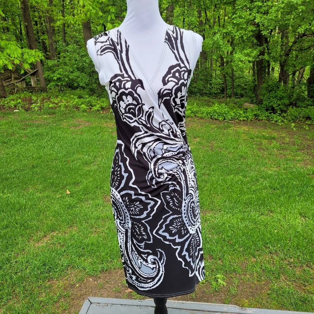 Joseph Ribkoff Sleeveless Wrap Style Dress size 8